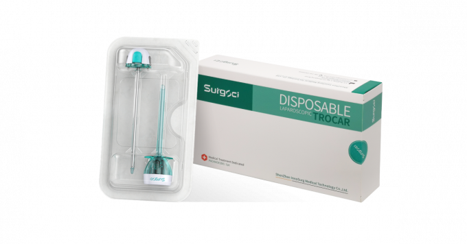 5mm 10mm 12mm blattloses optisches Trocar Laparoscopic Wegwerftrocar und Cannula 4