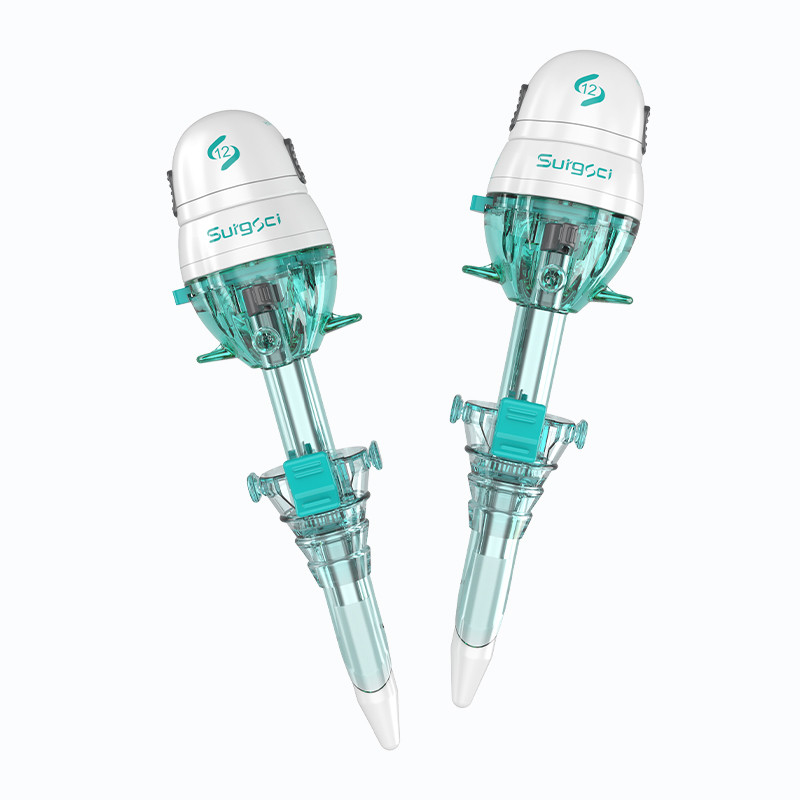 CE-zertifizierter 12-mm-Hasson-Typ Einweg-Trokar für laparoskopische Chirurgie Surgsci Medical