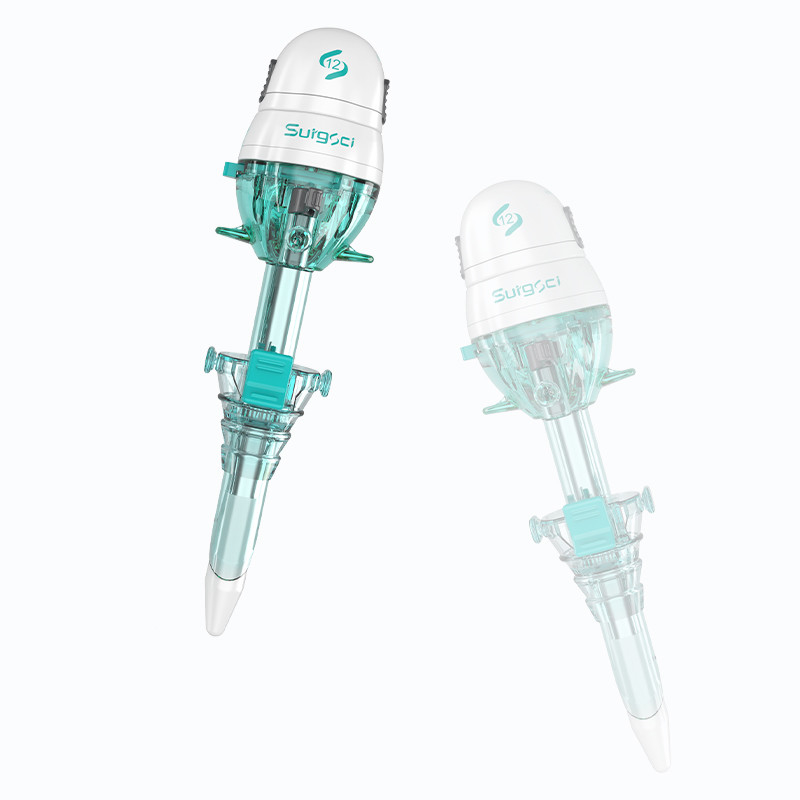Laparoskopischer Hasson-Typ Trocar Stumpfe Spitze Trocar Einweg 12mm Hasson Trocar